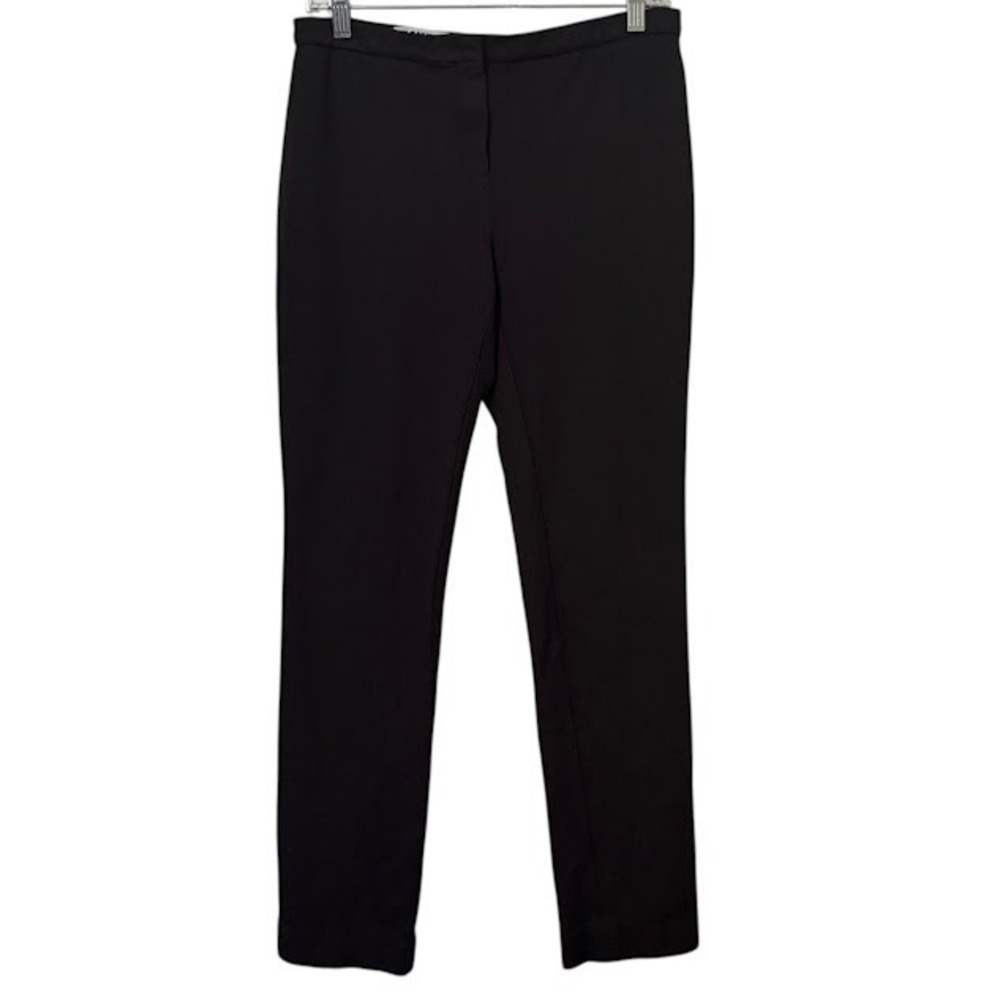 Jil Sander Dark Brown Stretch Polymide‎ Slim Leg Trouser Pants Womens 30 (est)